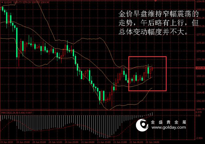 金盛贵金属 金价日内走势