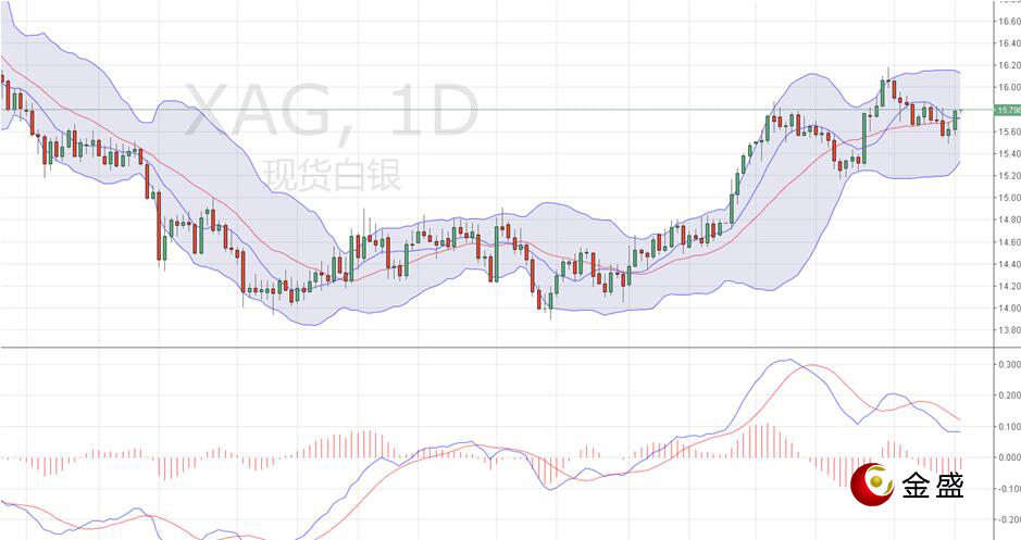 金盛贵金属 现货白银日线图