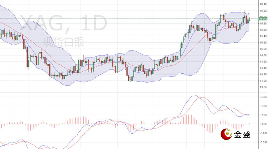金盛贵金属 现货白银日线图